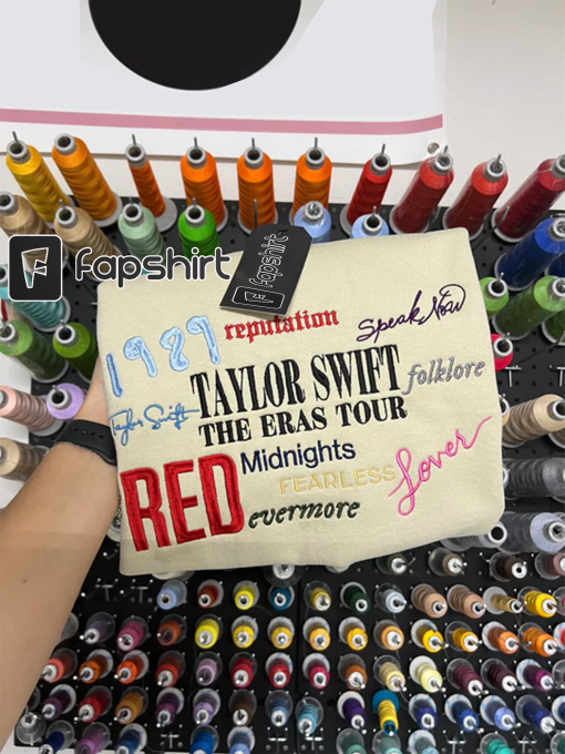 Taylor Swift Eras Tour Merch, The Eras Tour, Taylor Swift Shirt, Taylor Swiftie Merch Shirt, Eras Tour emvroidered  crewneck