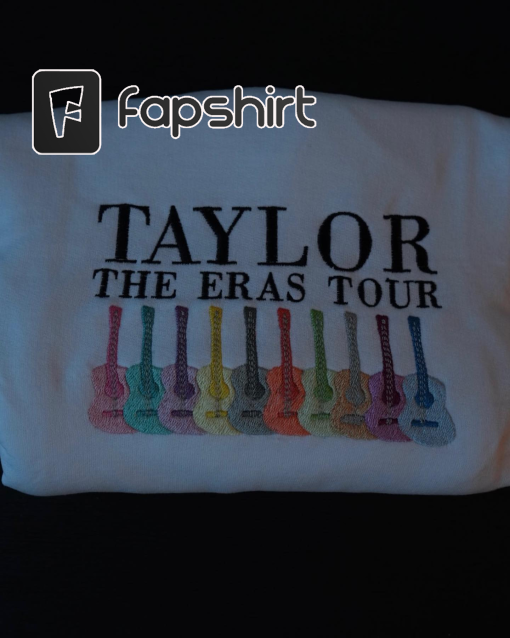 Taylor Swift Embroidered eras tour outfit lineup sweatshirt Personalized Sleeve embroidery