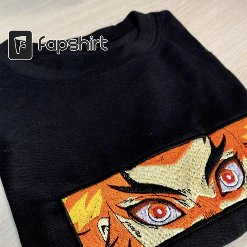 FLAME SWEATSHIRT, HOODIE, Anime Embroidery Hoodie, Anime Merch, Anime Gift, Crewneck, Custom