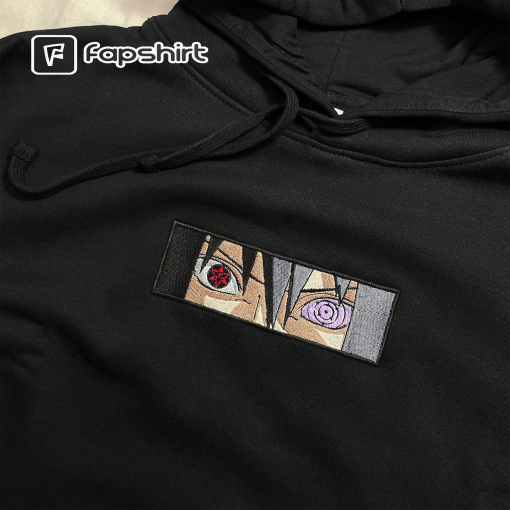 Anime Inspire Embroidered Sweatshirt, Na.ruto Anime Embroidered Sweatshirt, sasuke anime, Best Anime Embroidered Crewneck