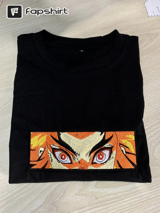 Ren.goku Anime Embroidered Sweatshirt, Demon Slay.er Embroidered Sweatshirt, Anime Embroidered Sweatshirt, Best Anime Embroidered Crewneck