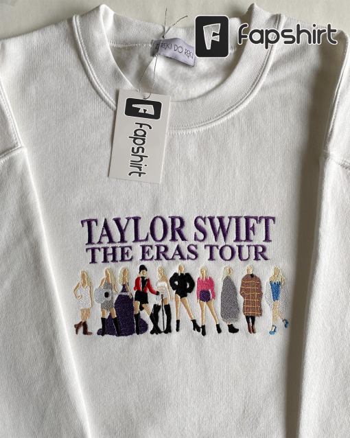 Taylor Swiftie The Eras Tour Embroidered Sweatshirt, In My Eras ERA embroidered Sweatshirt, Hoodie, Singer Embroidered