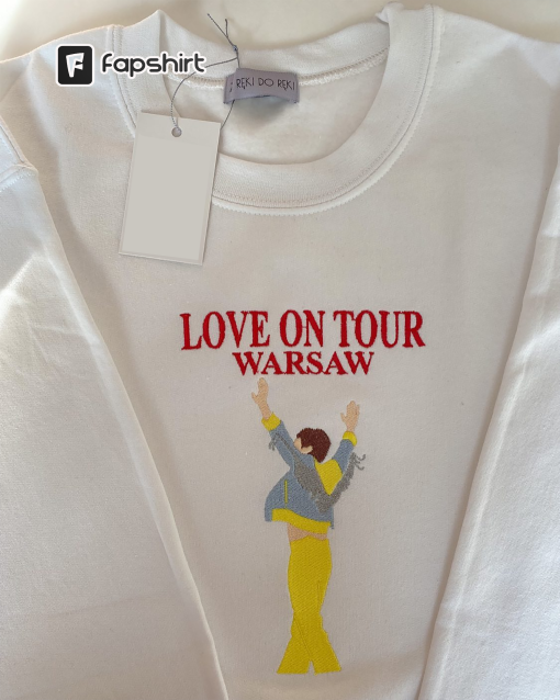 Love On Tour Wasaw 2023 Embroidered Sweatshirt/ T-Shirt/ Hoodie