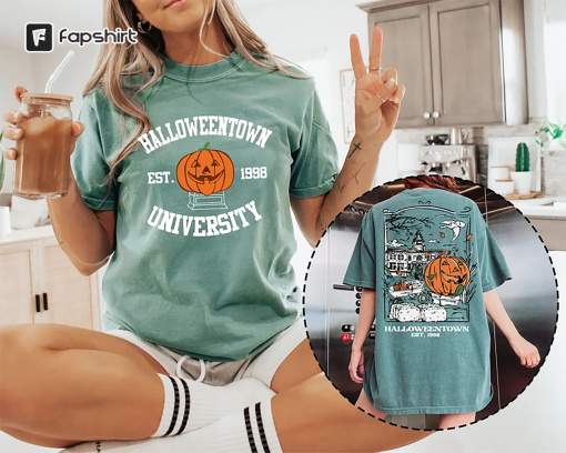 Comfort Colors® Vintage Halloweentown 1998 Shirt, 2 Side Halloweentown University Shirt, Fall Shirt, Halloweentown Shirt, Halloween Shirt