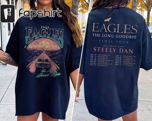 Vintage Eagles Band Shirt, Eagles The Long Goodbye Shirt, Eagles Finals Tour Shirt, Eagles Rock Band Tee