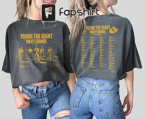 Young the Giant & Milky Chance 2023 Tour Shirt, Young the Giant Band Fan Shirt, Young the Giant 2023 Tour Shirt