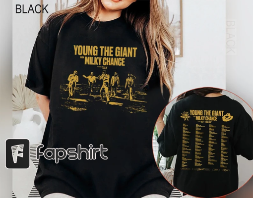 Young the Giant & Milky Chance 2023 Tour Shirt, Young the Giant Band Fan Shirt, Young the Giant 2023 Tour Shirt