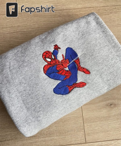 Marvel Spiderman Embroidered Sweatshirt Hoodie