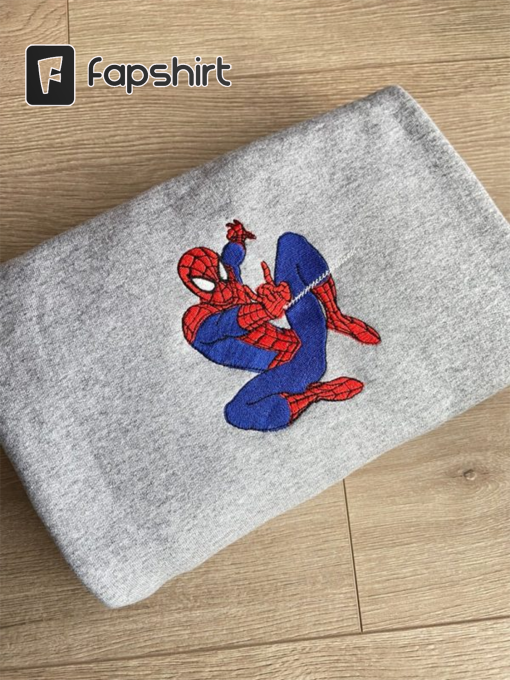 Marvel Spiderman Embroidered Sweatshirt Hoodie