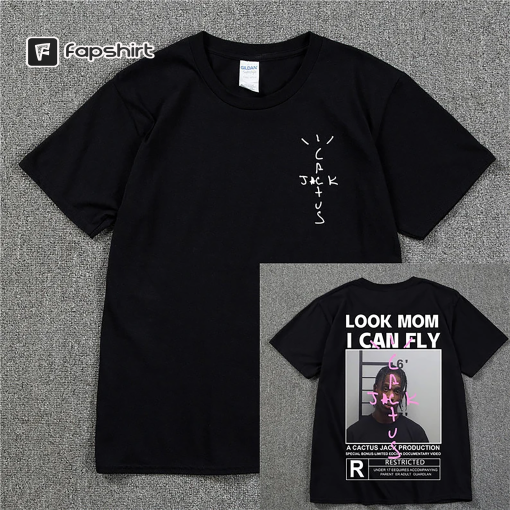 Cactus Jack look mom i can FLY Tee – Travis Scott ASTROWORLD TShirt