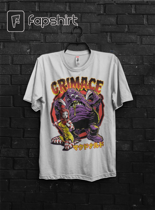 Grimace Shake Horror Funny Shirt Tik Tok Trend Meme,HBD Grimace Hilarious Tshirt,Grimace Survivor Appareal, Happy Birthday Grimace T-Shirt