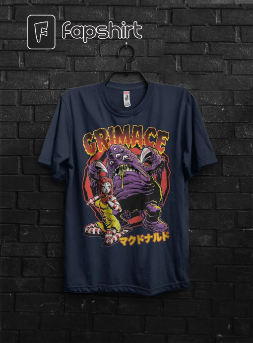 Grimace Shake Horror Funny Shirt Tik Tok Trend Meme,HBD Grimace Hilarious Tshirt,Grimace Survivor Appareal, Happy Birthday Grimace T-Shirt