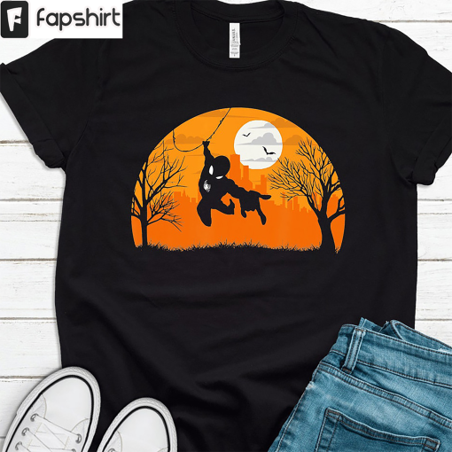 Spiderman Halloween Shirt, Marvel Characters Superhero Short Sleeve, Halloween Marvel Classic Tee Tops