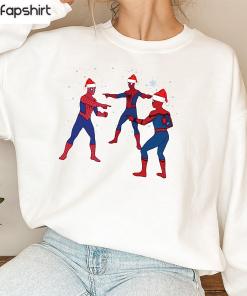 Spiderman Christmas Sweatshirt, Meme Marvel Avengers Sweater…