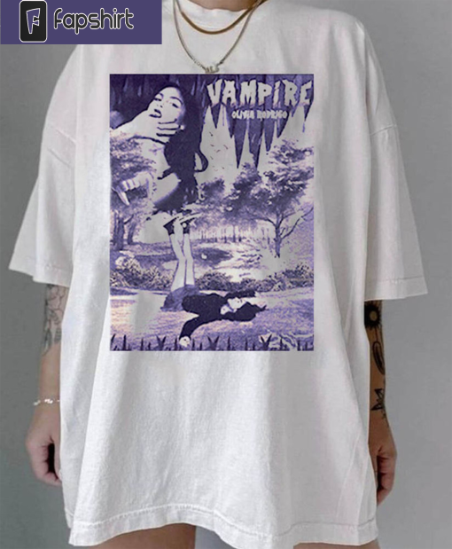 2023 New Single Vampire Olivia Rodrigo Shirt, Olivia Rodrigo Vampire Unisex Hoodie Tee Tops