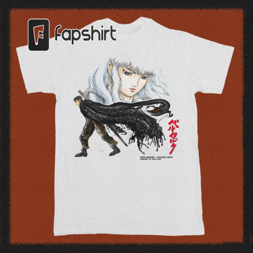 Berserk Guts Vintage Shirt, Anime Manga Shirts, Unisex Washed Shirt, Cool Japanese Anime Shirt, Anime Graphic Tees