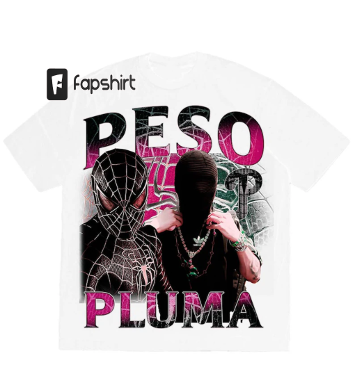 PINK SPIDER PESO Vintage T-Shirt, Music Tour 2023 retro Shirt, Peso Pluma Concerts music Tee, Peso Pluma World Tour 2023 Shirt