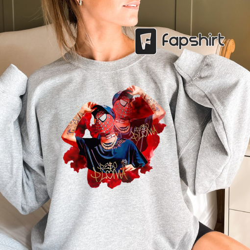 SPIDERMAN x PESO PLUMA Merch New Drop Concert Tour T Shirts, Peso Pluma Doble P Tour 2023 Shirt