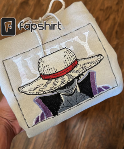 Monkey D. One Piece Luffy Embroidered Pullover…