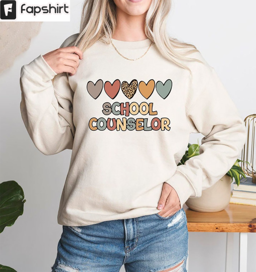 School Counselor Sweatshirt, Back To School Unisex Hoodie Long Sleeve