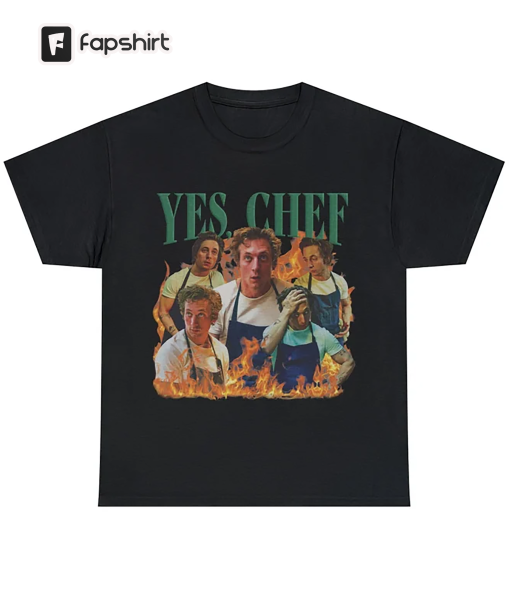 Vintage Yes Chef Jeremy Allen White Shirt , The Bear 2023 Homage T-shirt , Carmen Berzatto Shirt , Gift For Her , Trending Shirt.