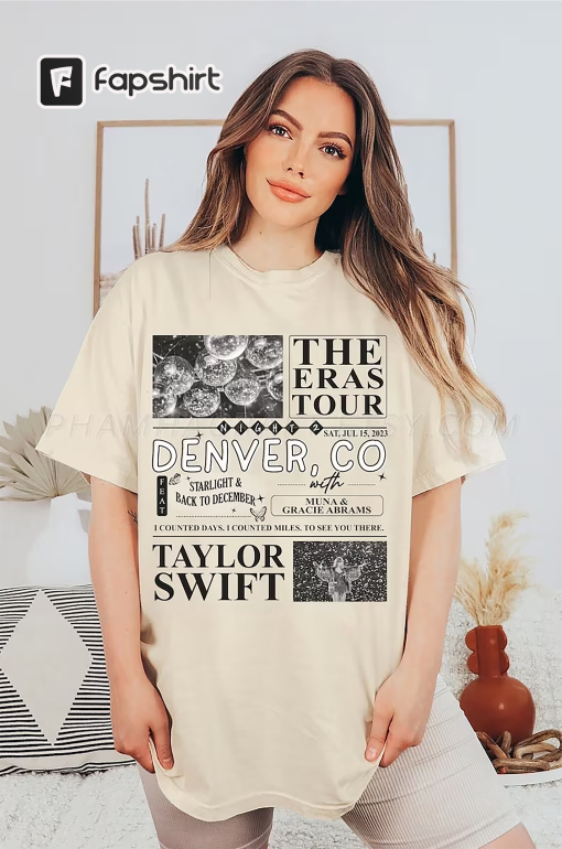 Denver, CO Night 2 Shirt, Surprise Songs, Starlight & Back to December, Eras Tour Concert 2023