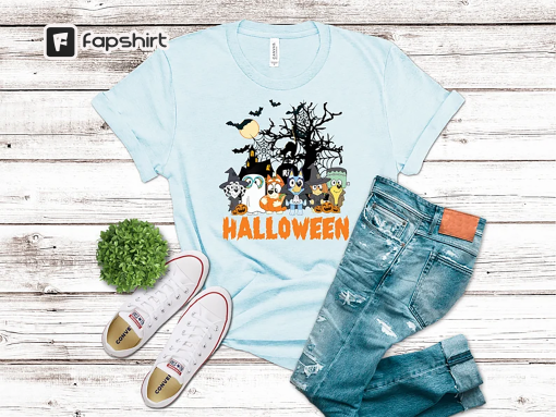 Bluey Rad Family T-Shirt, Rad Like Family Halloween Shirt, Halloween Shirt, Gift For Family, Bluey Family, Family Matching Tee, Funny Tee