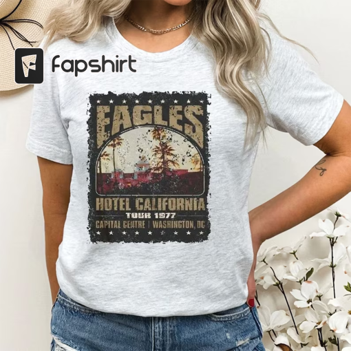 Hotel California Eagles Tour T-Shirt, Eagles Concert, Music Tour 2023 Shirt, Rock Tour 2023, The Eagles Tour Shirt, Rock Band Shirt