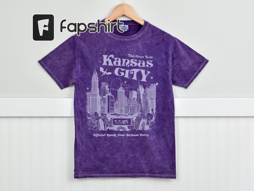 Kansas City N1 Eras Tour Mineral Wash Shirt, Surprise songs When Emma Falls in Love, Long Live, Never Grow Up and Speak Now Premiere Party