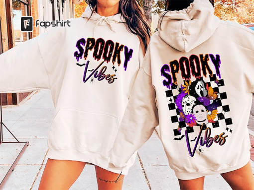 Retro Halloween SHIRT, horror Halloween sublimation , spooky vibesshirt, scary movie shirt, trendy Halloween graphic for shirts