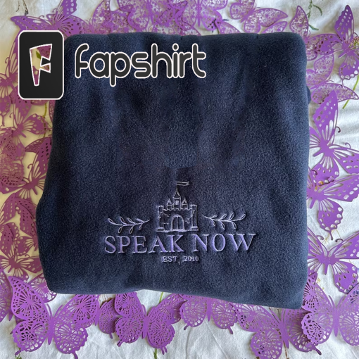 In My Speak-Now Era T.S. TS Speak Now embroidered sweatshirt