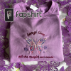 Sparks fly embroidered light pink sweatshirt/Tshirt/Hoodie/tote bag