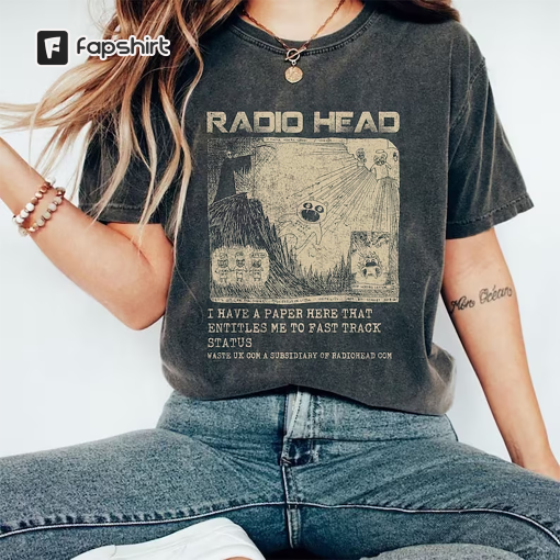 Comfort Colors Vintage Radiohead shirt, Radiohead 90s Band Shirt, Radiohead Tour Shirt, Gift For Fan