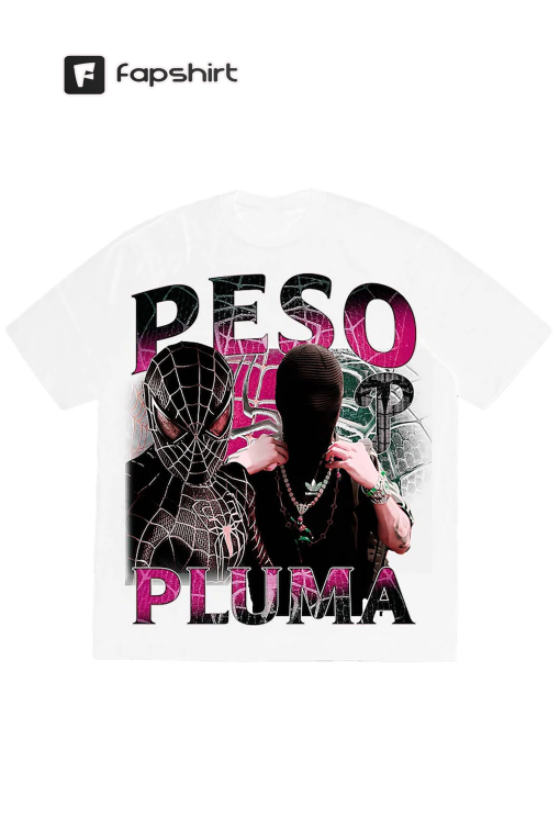 PINK SPIDER PESO Vintage T-Shirt, Music Tour 2023 retro Shirt, Peso Pluma Concerts music Tee, Peso Pluma World Tour 2023 Shirt