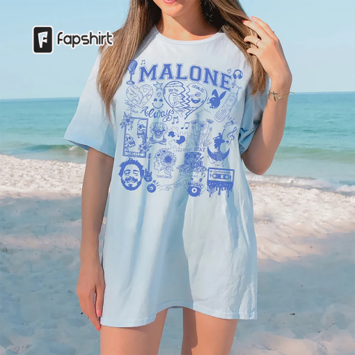 Post Malone Tattoo Art T Shirt, Posty Twelve Carat Europe Tour, Posty Rapper Shirt, Posty Merch, Ghost Malone Shirt, Post Malone Fan Shirt