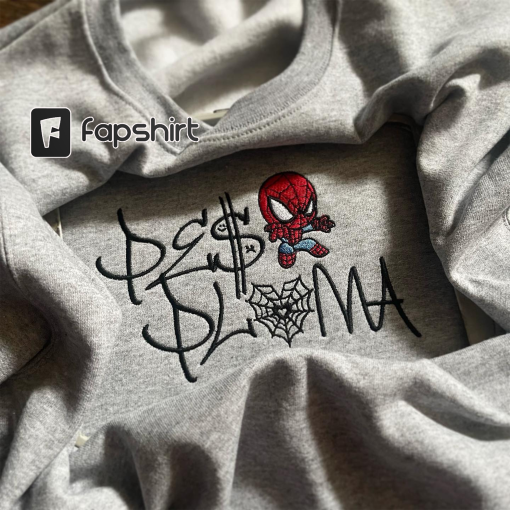 Spider Peso Pluma Shirt, Peso Pluma Merch, Music Tour 2023 retro Shirt, Peso Pluma Concerts music embroidered sweatshirt