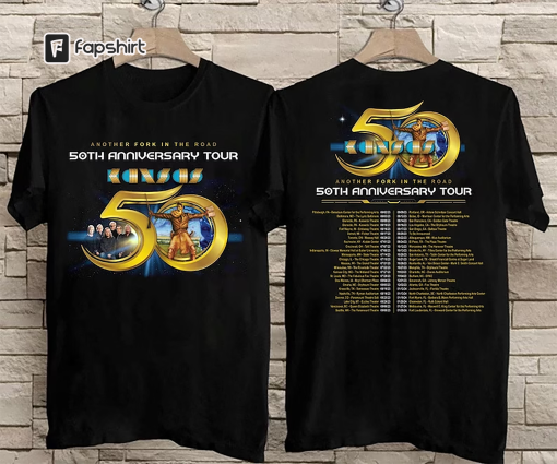 Kansas Band Tour 2023 Another Folk In The Road 50th Anniversary T-Shirt, Kansas Tour 2023 Shirt, 2023 Rock Tour Shirt, Rock Concert Shirt