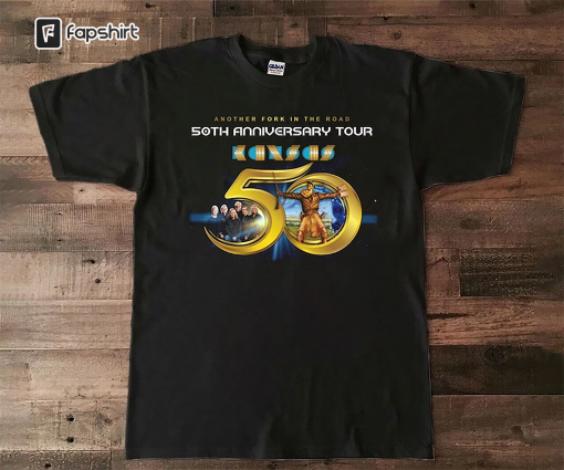 Kansas Band Tour 2023 Another Folk In The Road 50th Anniversary T-Shirt, Kansas Tour 2023 Shirt, 2023 Rock Tour Shirt, Rock Concert Shirt