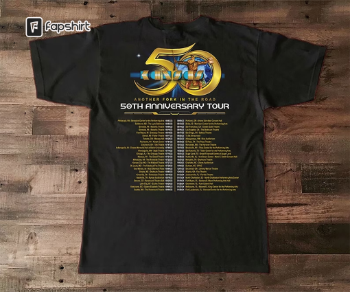 Kansas Band Tour 2023 Another Folk In The Road 50th Anniversary T-Shirt, Kansas Tour 2023 Shirt, 2023 Rock Tour Shirt, Rock Concert Shirt