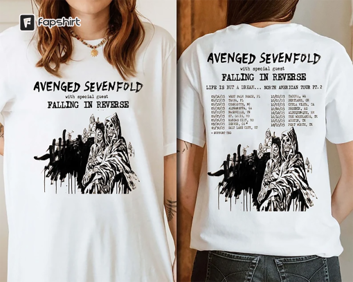 Avenged Sevenfold Life Is But A Dream North American Tour 2023 Shirt, Avenged Sevenfold Band Fan Shirt, Avenged Sevenfold 2023 Tour Shirt