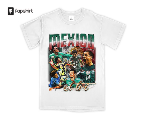 Mexico Vintage Bootleg Style Tee Shirt | Mexican National Soccer Team | World Cup – Premium Blank Tee | Copa Nostra Original