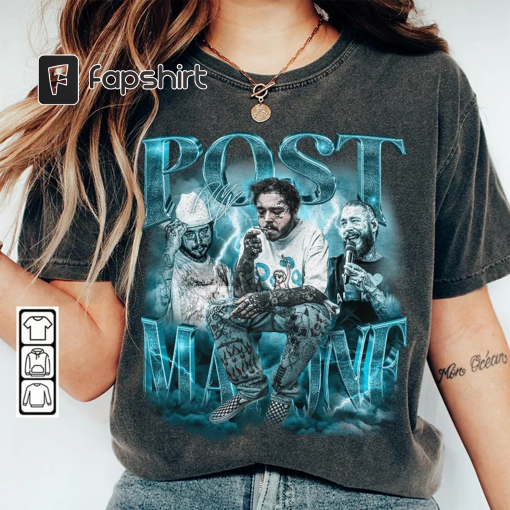 Post Malone Rap Shirt, Post Malone Sad Bootleg Y2K 90s Vintage, Post Malone Rapper Graphic Tee Gift For Fan Unisex Gift Hoodie Rap1706VL