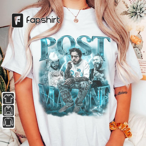 Post Malone Rap Shirt, Post Malone Sad Bootleg Y2K 90s Vintage, Post Malone Rapper Graphic Tee Gift For Fan Unisex Gift Hoodie Rap1706VL