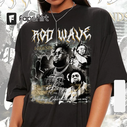 Rod Wave Rap Shirt, Rod Wave And Friends 2023 Vintage 90s Y2K Graphic Sweatshirt, Halloween Style Bootleg Gift For Fan Unisex Rap0407VL