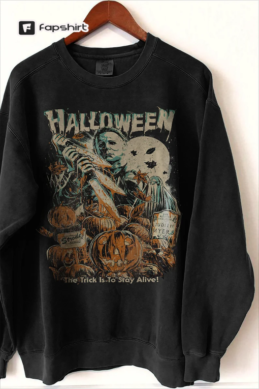 Vintage Micheal Myers Halloween Shirt, Michael Myers Sweatshirt, Halloween Safety Shirt, Horror Movie Shirt, 13th Of June, Myers Thriller