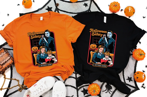 Halloween Safety Shirt, Horror Movie Shirt, Movie Night Tee, A Sitter’s Guide Shirt, Michael Myers Shirt, Serial Killer Shirt, Halloween Tee