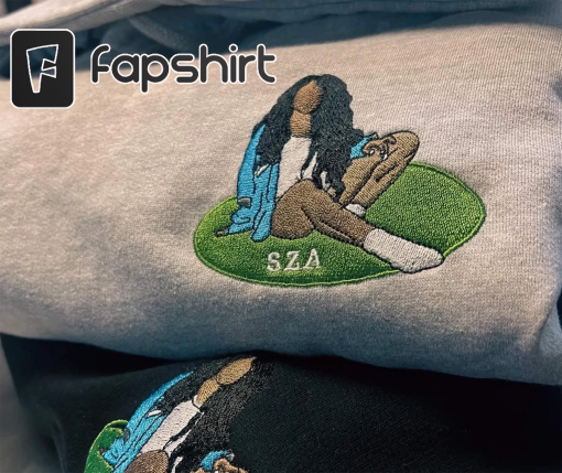 Fully embroidered sza inspired sweatshirt or hoodie/ trendy/ sza sos/