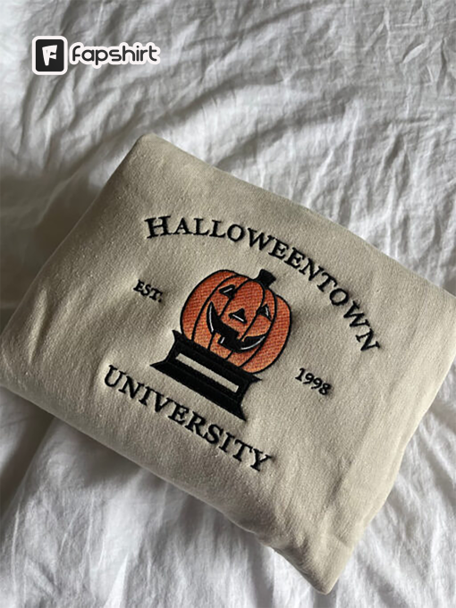 Halloweentown Embroidered Shirt