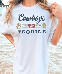 Comfort Colors® Cowboys and Tequila, Trendy Tshirt.…