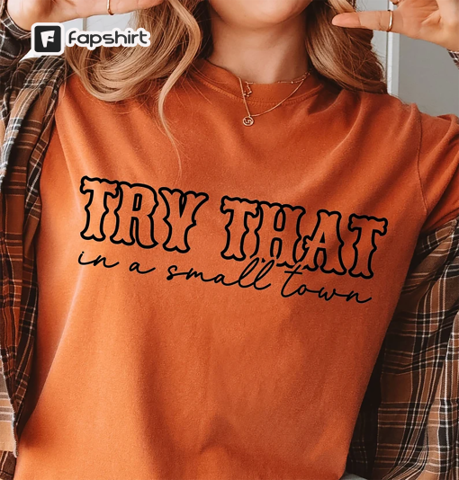 Try That In A Small Town Shirt, PNG, SVG, Music Lyrics, Cut File, Cricut, Jason Aldean, Girl Country Shirt, Country Music Shirt, Silhouette